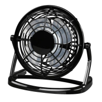 Ventilador de Mesa USB de 10 cm Negro 426913