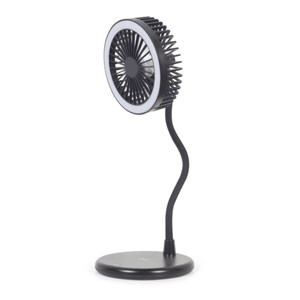 Ventilador de sobremesa con lámpara y cargador inalámbrico (3 en 1) TA-WPC10-LEDFAN-01 426178 - 