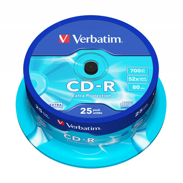 Verbatim CD-R de 80 minutos (25 uds) 833192 - 1
