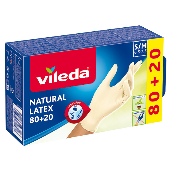 Vileda Guantes de latex S/M SVI00246 - 1
