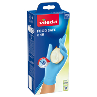 Vileda Guantes de nitrilo aptos para alimentos M/L SVI00244