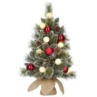 Árbol de Navidad artificial con 10 luces 60 cm LBB00064