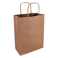Bolsa de papel marrón 180 x 240 x 80 mm (100 unidades) 402704