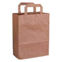 Bolsa de papel marrón 220 x 280 x 100 mm (250 unidades) 402876