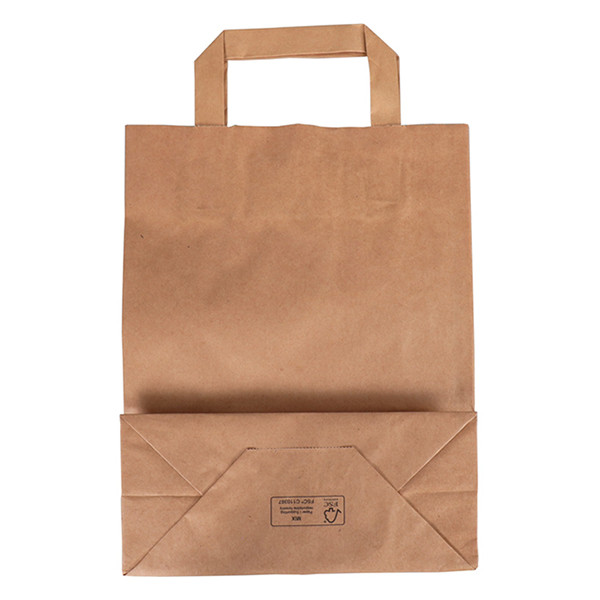 Bolsa de papel marrón 220 x 280 x 100 mm (250 unidades) 402876 - 2