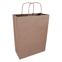 Bolsa de papel marrón 260 x 340 x 120 mm (100 unidades) 402705