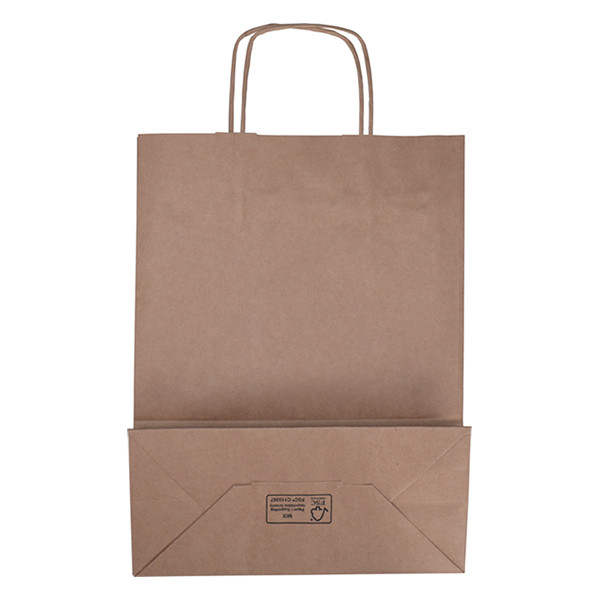 Bolsa de papel marrón 260 x 340 x 120 mm (100 unidades) 402705 - 2