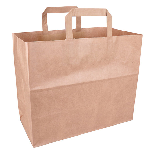Bolsa de papel marrón 320 x 270 x 160 mm (250 unidades)