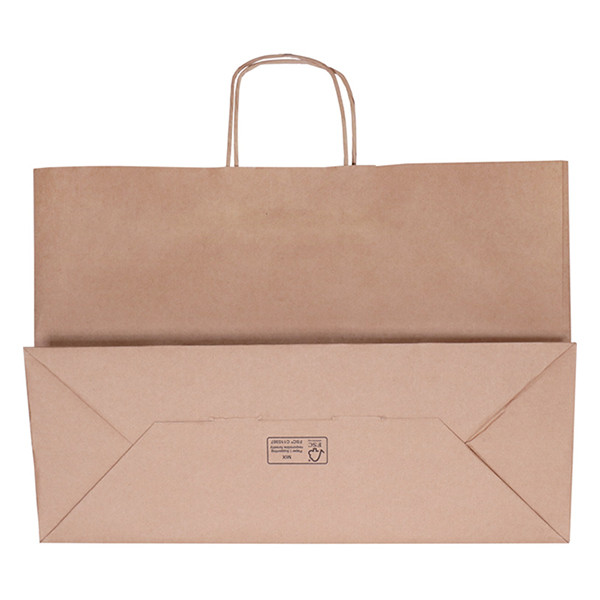 Bolsa de papel marrón 450 x 330 x 170 mm (100 unidades) 402873 - 2