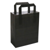Bolsa de papel negra 180 x 220 x 80 mm (250 unidades) 402879 - 1