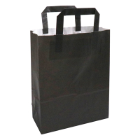 Bolsa de papel negra 220 x 280 x 100 mm (250 unidades) 402878