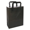 Bolsa de papel negra 220 x 280 x 100 mm (250 unidades) 402878 - 1