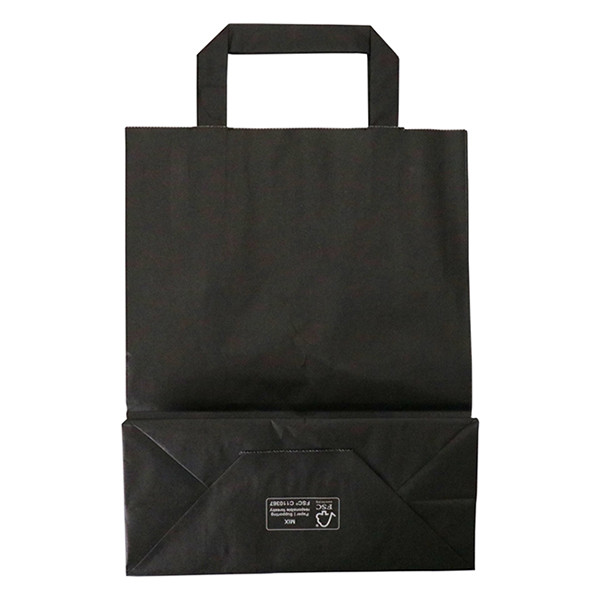 Bolsa de papel negra 220 x 280 x 100 mm (250 unidades) 402878 - 2