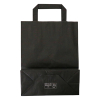 Bolsa de papel negra 220 x 280 x 100 mm (250 unidades) 402878 - 2
