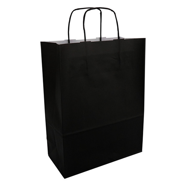 Bolsa de papel negra 260 x 350 x 120 mm (100 unidades) 402711 - 1