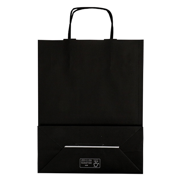 Bolsa de papel negra 260 x 350 x 120 mm (100 unidades) 402711 - 2