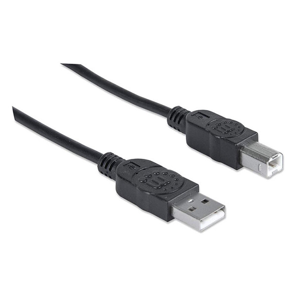 White label Cable USB negro para impresora de 1,8 metros de longitud MRCS101 053400 - 2