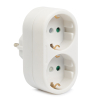 Enchufe adaptador (bidireccional, 16A blanco)