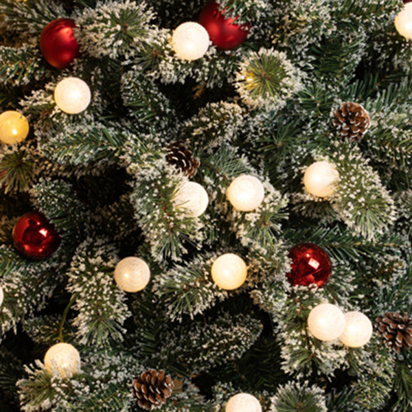 Kaprun Árbol de Navidad artificial con 10 luces 60 cm LBB00064 - 2