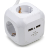 Regleta Nedis con 4 enchufes y USB color blanco (1,5 metros) K150305400 - 1