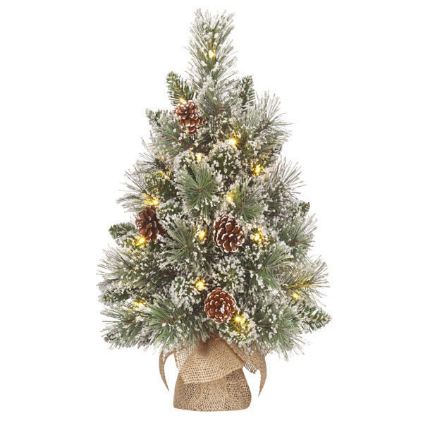 Vandans Árbol de Navidad artificial de 45 cm con 20 luces LBB00103 - 1