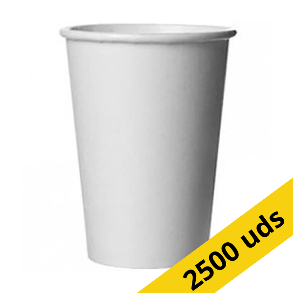 Vasos de café de cartón blancos 180 ml (2.500 unidades) 405193 - 1