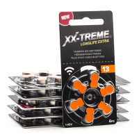 XX-TREME Longlife Extra 13 / PR48 / Naranja pilas para audífonos 60 unidades (marca 123tinta)  A1200015