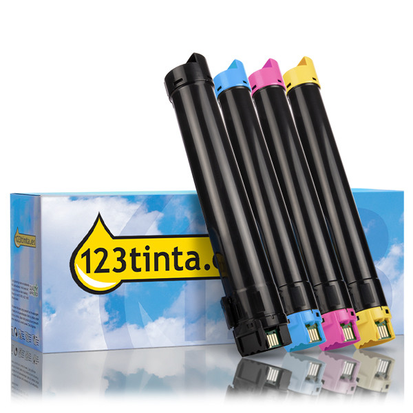 Xerox 006R01697, 698, 699, 700 toners (marca 123tinta) | Pack negro + 3 colores 130819 - 1