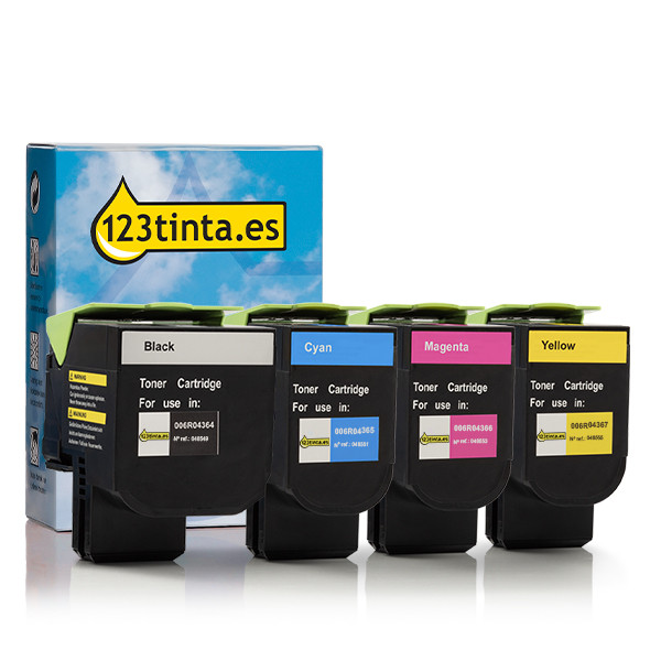 Xerox 006R04364, 65, 66, 67 toners (marca 123tinta) | Pack negro + 3 colores 130821 - 1