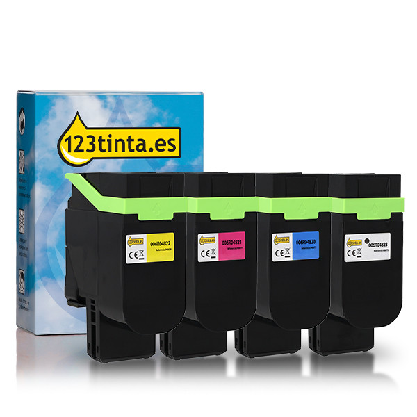 Xerox 006R04823, 20, 21, 22 toners (marca 123tinta) | Pack negro + 3 colores 132315 - 1