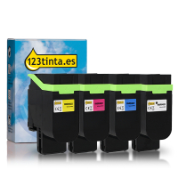 Xerox 006R04823, 20, 21, 22 toners (marca 123tinta) | Pack negro + 3 colores 132315