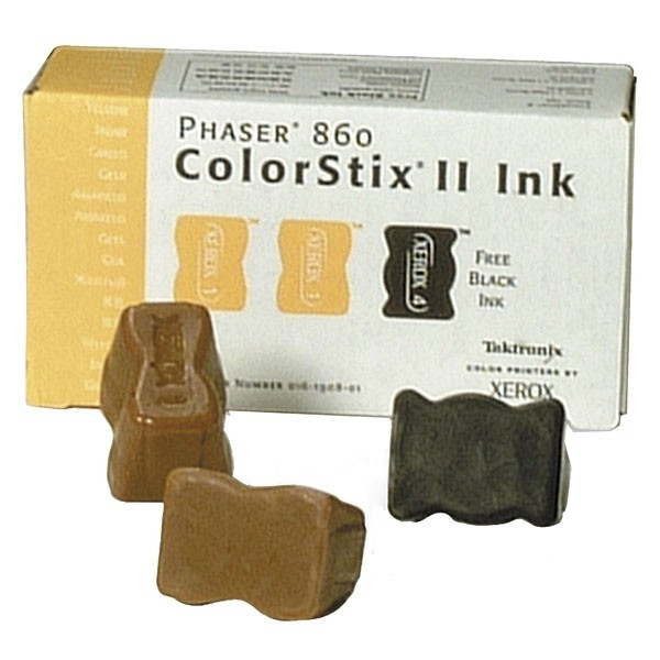 Xerox 016190801 ColorStix tinta solida 2x amarilla + 1x negra (original) 016190801 046612 - 1