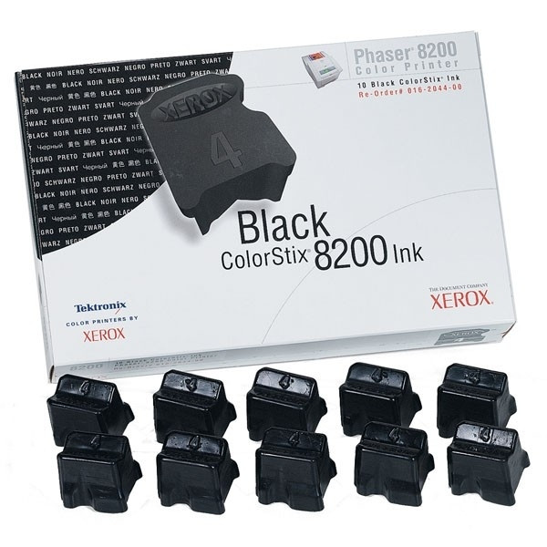 Xerox 016204400 tinta sólida ColorStix negro 10 unidades (original) 016204400 046667 - 1
