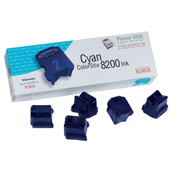 Xerox 016204500 tinta sólida ColorStix cian 5 unidades (original)