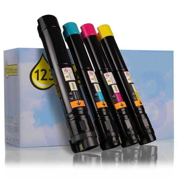Xerox 106R01569, 1566, 1567, 1568 toners (marca 123tinta) | Pack negro + 3 colores 130804 - 1