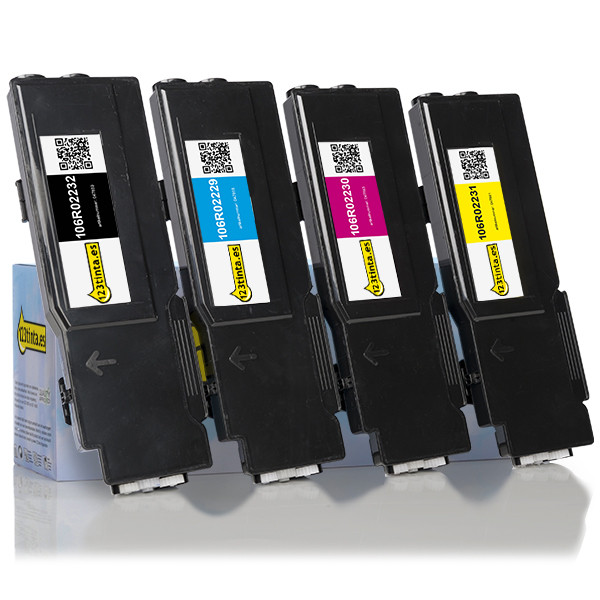 Xerox 106R02232, 29, 30, 31 toners (marca 123tinta) | Pack negro + 3 colores 130192 - 1