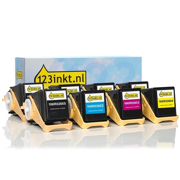 Xerox 106R02605,04,03,02 toners (marca 123tinta) | Pack negro + 3 colores 130193 - 1