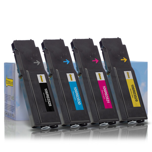 Xerox 106R035 toners (marca 123tinta) | Pack negro + 3 colores 130807 - 1