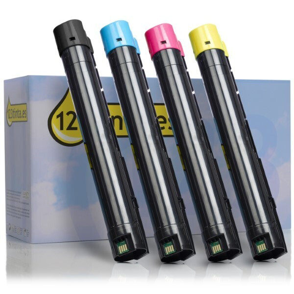 Xerox 106R037 toners (marca 123tinta) | Pack negro + 3 colores 125002 - 1