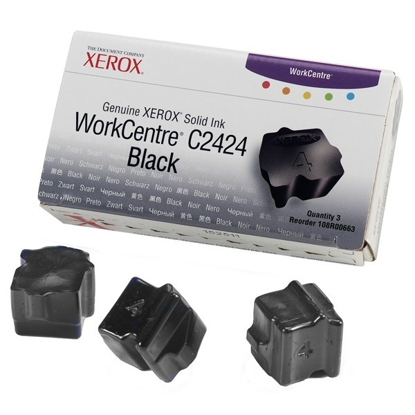 Xerox 108R00663 tinta solida negra 3 unidades (original)