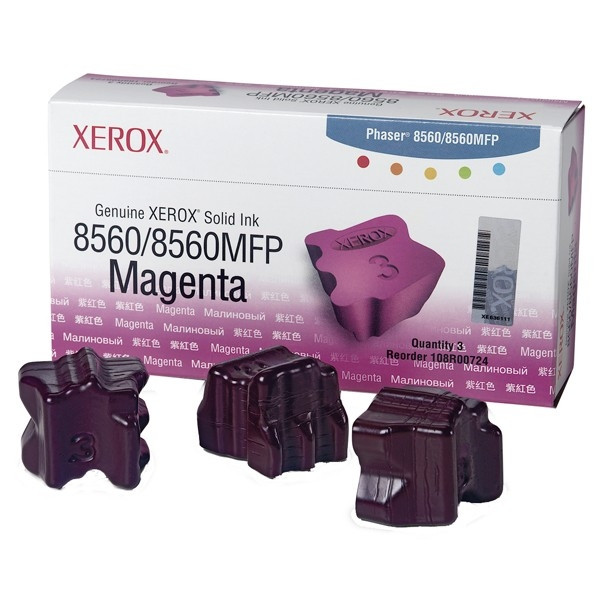 Xerox 108R00724 tinta solida magenta 3 unidades (original) 108R00724 047224 - 1