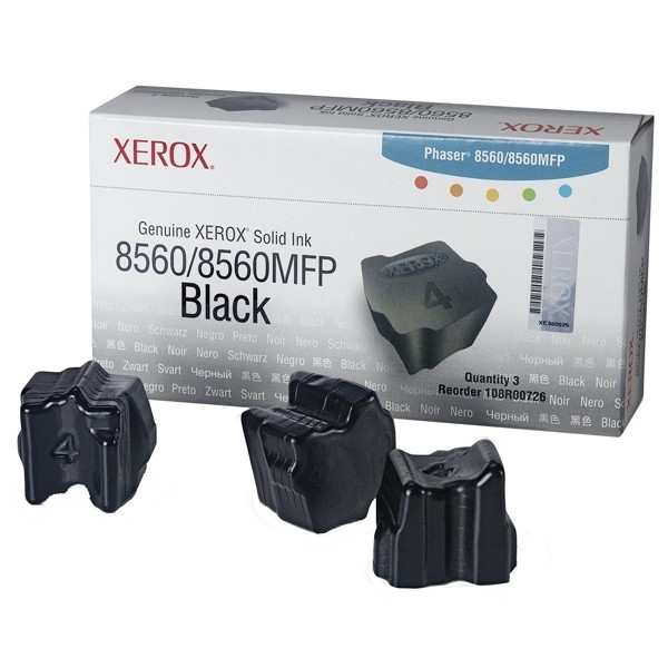 Xerox 108R00726 tinta solida negra 3 unidades (original) 108R00726 047218 - 1