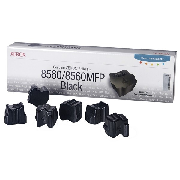 Xerox 108R00727 tinta solida negra 6 unidades (original) 108R00727 047220 - 1