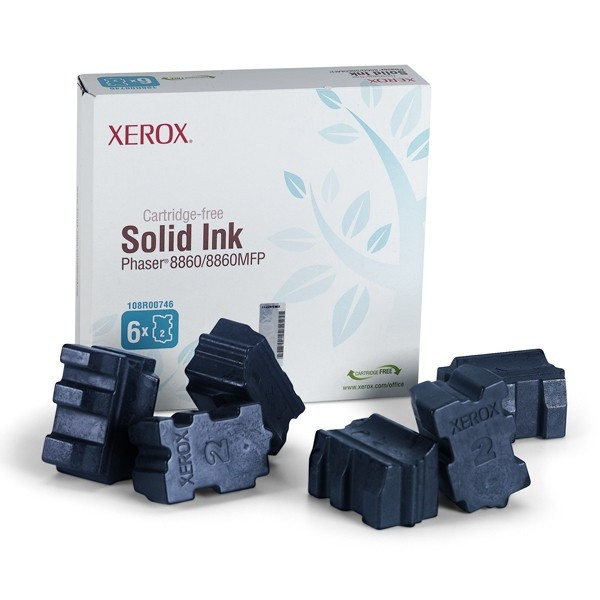 Xerox 108R00746 tinta solida cian 6 unidades (original) 108R00746 047368 - 1