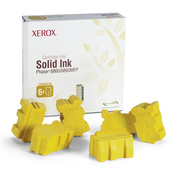 Xerox 108R00748 tinta solida amarilla 6 unidades (original) 108R00748 047372 - 1