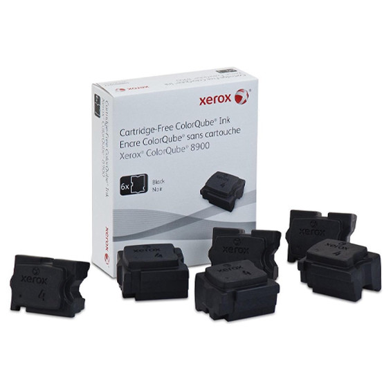 Xerox 108R01025 tinta solida negra 6 unidades (original)