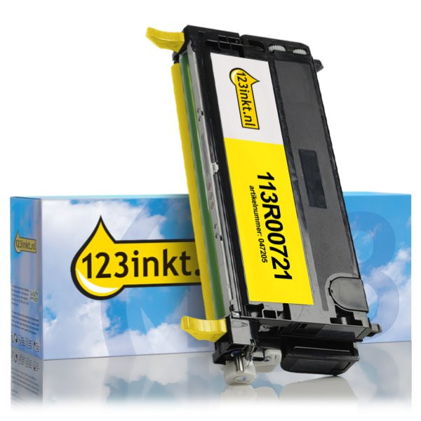 Xerox 113R00721 toner amarillo (marca 123tinta) 113R00721C 047205 - 1