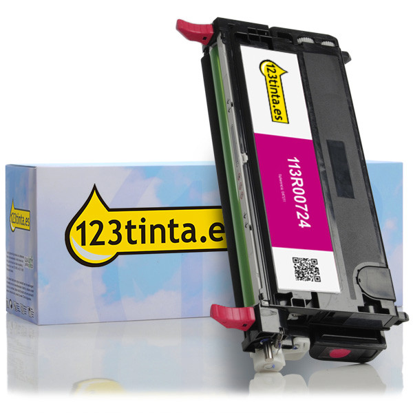 Xerox 113R00724 toner magenta XL (marca 123tinta) 113R00724C 047215 - 1