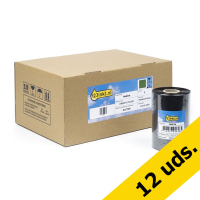 Zebra 2100 Cinta de cera (02100BK11045) 110 mm x 450 m (12 cintas) (marca 123tinta) 02100BK11045C 144614