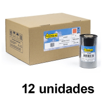 Zebra 3200 cinta de cera/resina (03200BK11030) 110 mm x 300 m (marca 123tinta) | Pack 12 uds 141535